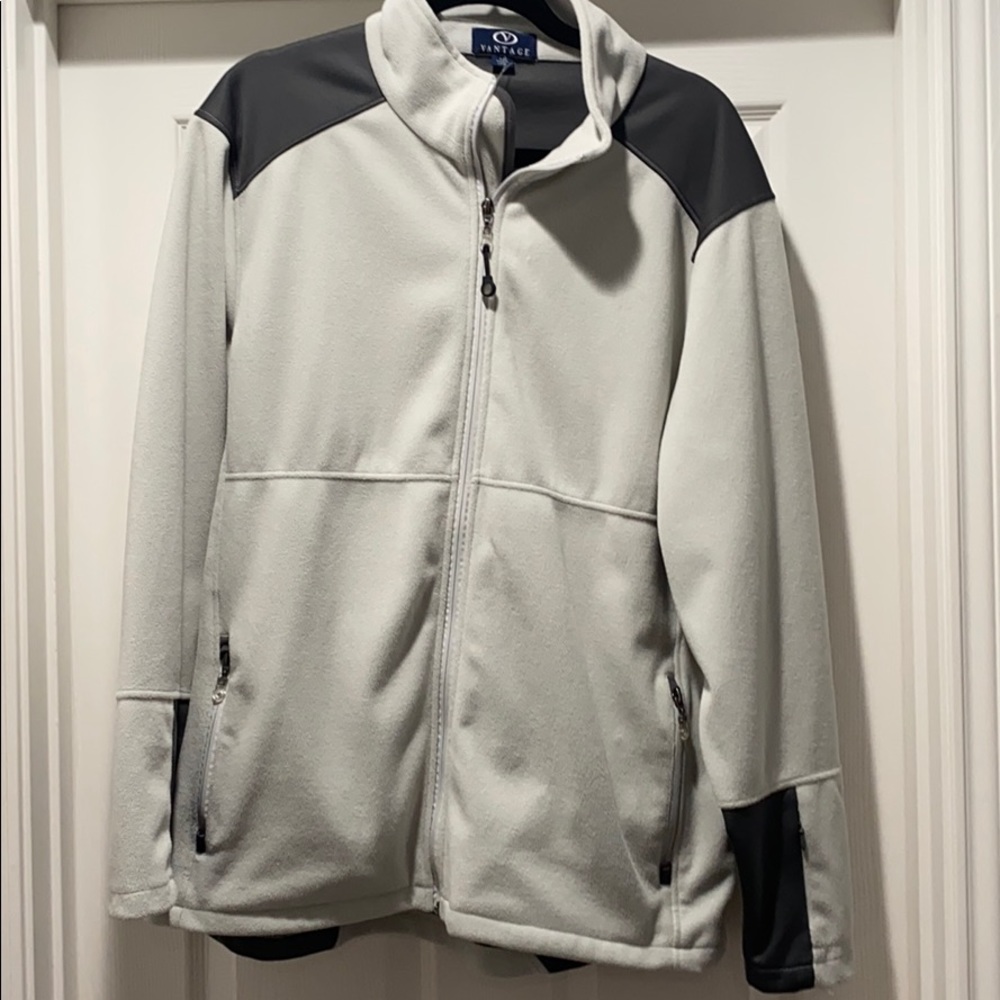 Men’s Gray Full Zip Jacket